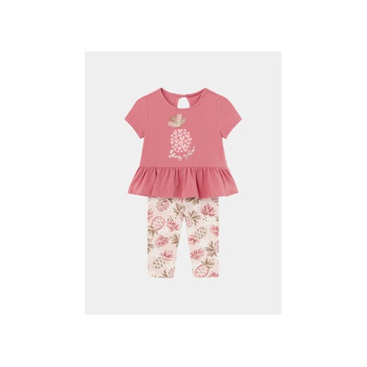 Mayoral Komplet t-shirt i legginsy 1734 Różowy Regular Fit ze sklepu MODIVO w kategorii Komplety niemowlęce - zdjęcie 169439095