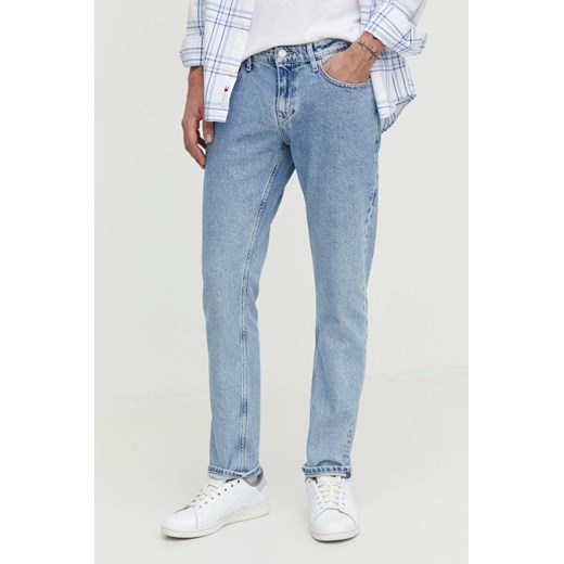 Tommy Jeans jeansy Scanton męskie kolor niebieski DM0DM18773 ze sklepu ANSWEAR.com w kategorii Jeansy męskie - zdjęcie 169443025