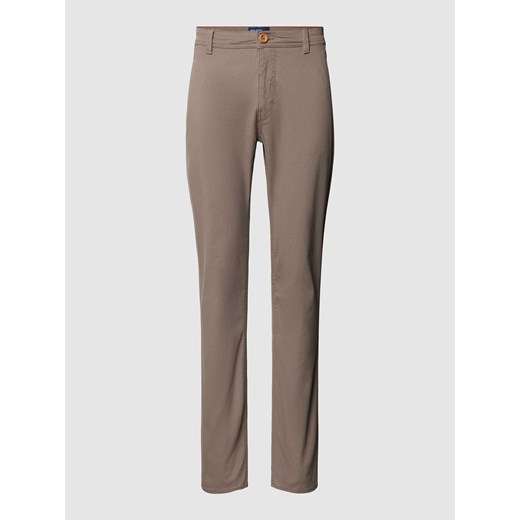 Spodnie o kroju slim fit z zapięciem na guzik model ‘BHNATAN’ ze sklepu Peek&Cloppenburg  w kategorii Spodnie męskie - zdjęcie 169443597