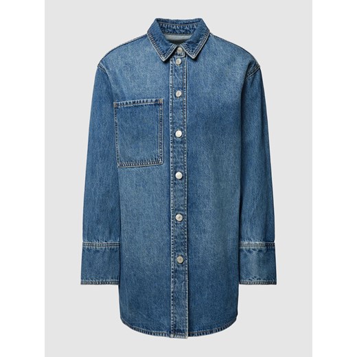Bluzka jeansowa z kieszenią na piersi ze sklepu Peek&Cloppenburg  w kategorii Koszule damskie - zdjęcie 169443606