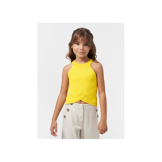 Mayoral Top 6023 Żółty Slim Fit ze sklepu MODIVO w kategorii Bluzki dziewczęce - zdjęcie 169446659