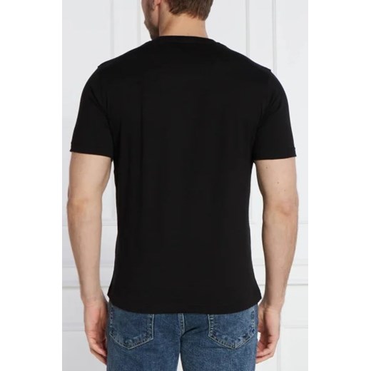 T-shirt męski Aeronautica Militare z napisami w stylu młodzieżowym z krótkim rękawem