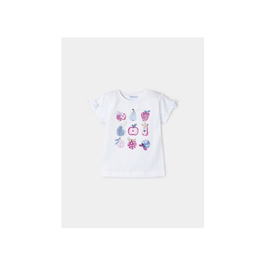 Mayoral T-Shirt 3084 Biały Regular Fit ze sklepu MODIVO w kategorii Bluzki dziewczęce - zdjęcie 169449998
