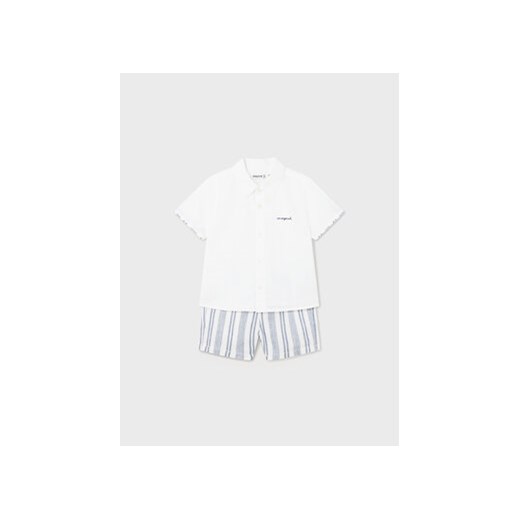 Mayoral Komplet koszula i szorty materiałowe 1248 Niebieski Regular Fit ze sklepu MODIVO w kategorii Komplety niemowlęce - zdjęcie 169450007