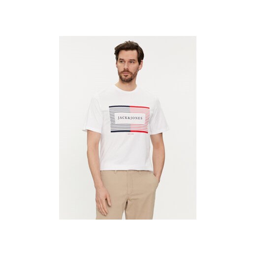 Jack&Jones T-Shirt Cyrus 12247810 Biały Standard Fit ze sklepu MODIVO w kategorii T-shirty męskie - zdjęcie 169450028