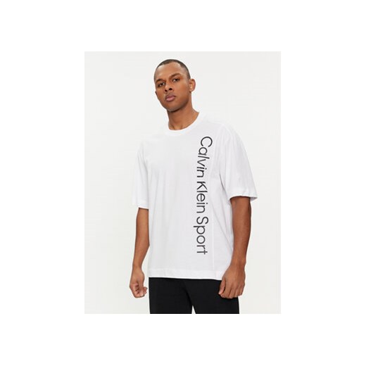 Calvin Klein Performance T-Shirt 00GMS4K173 Biały Regular Fit ze sklepu MODIVO w kategorii T-shirty męskie - zdjęcie 169450179
