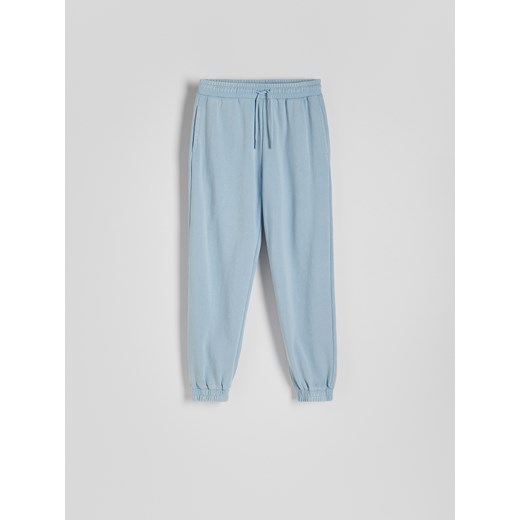 Reserved - Spodnie dresowe z efektem acid wash - jasnoniebieski ze sklepu Reserved w kategorii Spodnie damskie - zdjęcie 169453969
