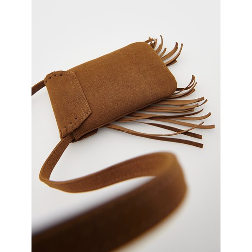 Torba/walizka dziecięca brązowa Reserved zamszowa 