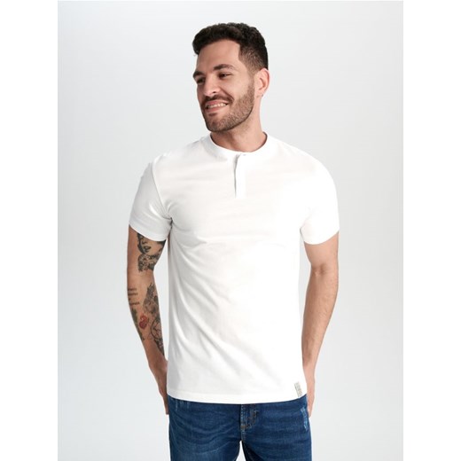 Sinsay - Koszulka - biały ze sklepu Sinsay w kategorii T-shirty męskie - zdjęcie 169455877