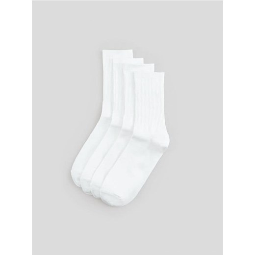 Sinsay - Skarpetki 4 pack - biały ze sklepu Sinsay w kategorii Skarpetki męskie - zdjęcie 169456027