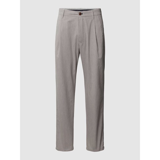 Spodnie materiałowe z wpuszczanymi kieszeniami w stylu francuskim model ‘LEAD’ ze sklepu Peek&Cloppenburg  w kategorii Spodnie męskie - zdjęcie 169458707