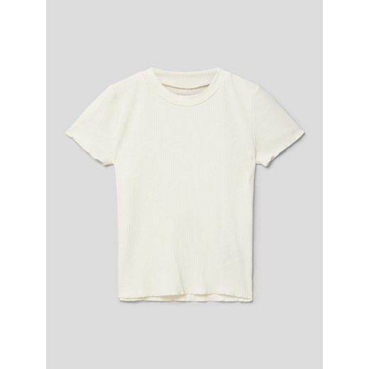 T-shirt z drobnym prążkowaniem ze sklepu Peek&Cloppenburg  w kategorii Bluzki dziewczęce - zdjęcie 169458759