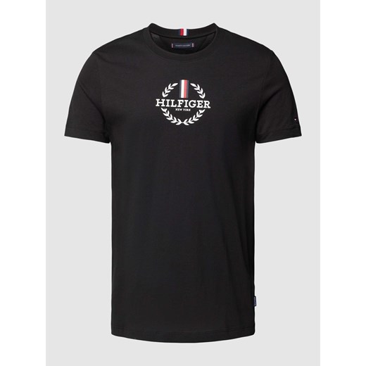 T-shirt o kroju slim fit z okrągłym dekoltem ze sklepu Peek&Cloppenburg  w kategorii T-shirty męskie - zdjęcie 169458925