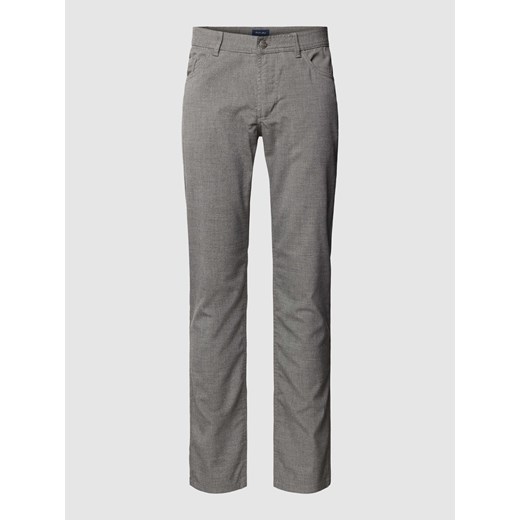 Spodnie materiałowe o kroju regular fit z 5 kieszeniami ze sklepu Peek&Cloppenburg  w kategorii Spodnie męskie - zdjęcie 169459537