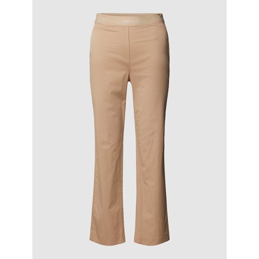 Spodnie materiałowe z elastycznym paskiem z logo ze sklepu Peek&Cloppenburg  w kategorii Spodnie damskie - zdjęcie 169459647