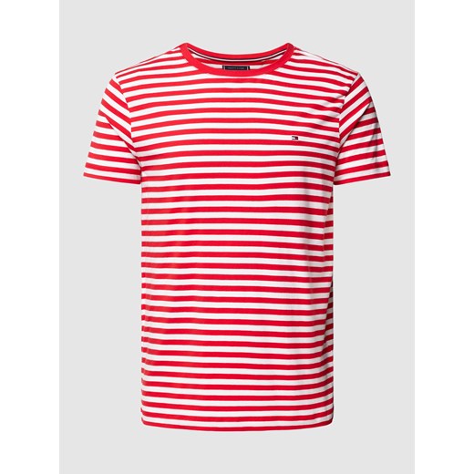 T-shirt o kroju slim fit z wyhaftowanym logo ze sklepu Peek&Cloppenburg  w kategorii T-shirty męskie - zdjęcie 169459649