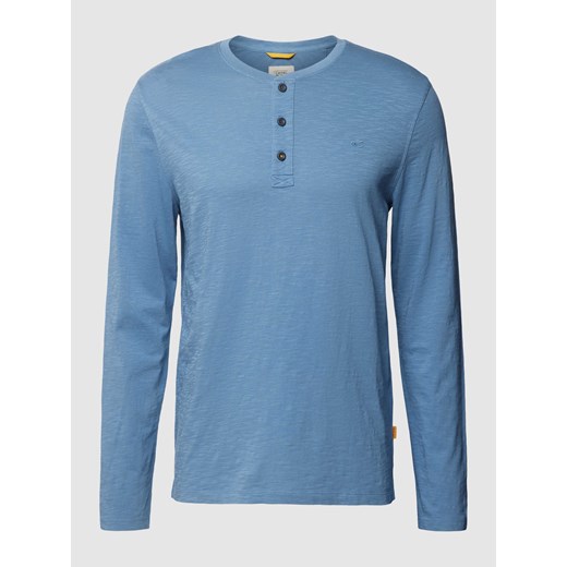 Bluzka z długim rękawem i wyhaftowanym logo ze sklepu Peek&Cloppenburg  w kategorii T-shirty męskie - zdjęcie 169459937