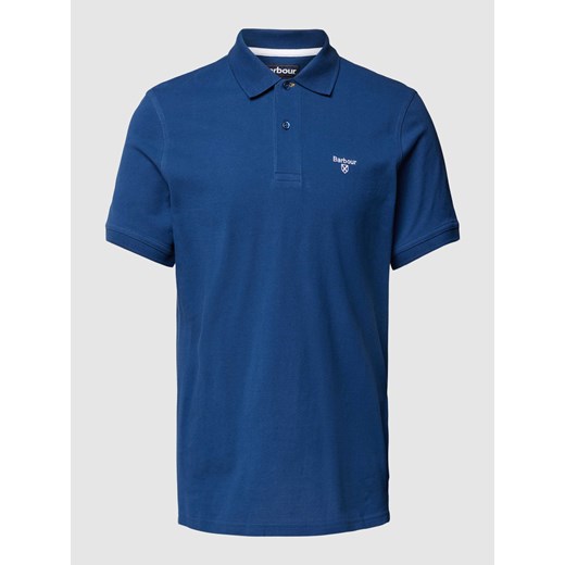 Koszulka polo o kroju slim fit z wyhaftowanym logo ze sklepu Peek&Cloppenburg  w kategorii T-shirty męskie - zdjęcie 169459947