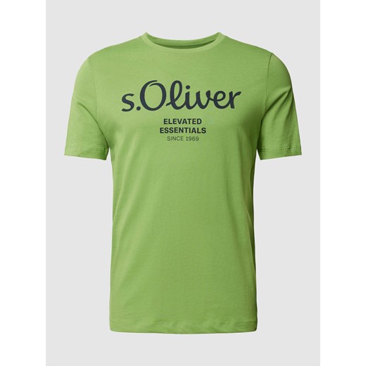 T-shirt z nadrukiem z logo ze sklepu Peek&Cloppenburg  w kategorii T-shirty męskie - zdjęcie 169460148