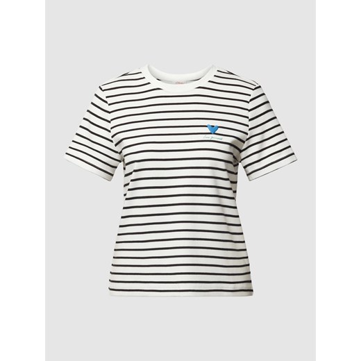 T-shirt z wyhaftowanym motywem model ‘Heart’ ze sklepu Peek&Cloppenburg  w kategorii Bluzki damskie - zdjęcie 169460337