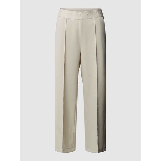 Spodnie materiałowe z szeroką nogawką i zakładkami w pasie model ‘CAMERON’ ze sklepu Peek&Cloppenburg  w kategorii Spodnie damskie - zdjęcie 169460339