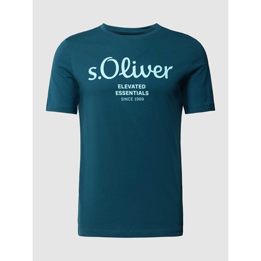 T-shirt z nadrukiem z logo ze sklepu Peek&Cloppenburg  w kategorii T-shirty męskie - zdjęcie 169460529