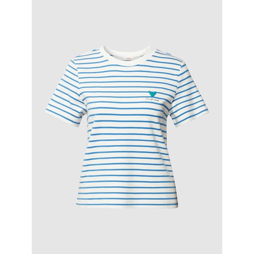 T-shirt z wyhaftowanym motywem model ‘Heart’ ze sklepu Peek&Cloppenburg  w kategorii Bluzki damskie - zdjęcie 169460658