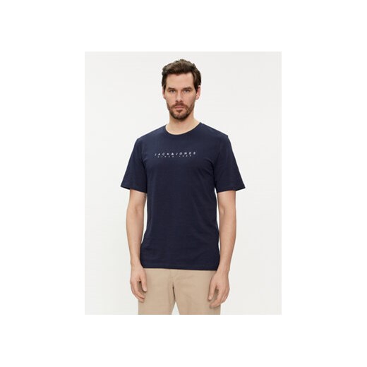 Jack&Jones T-Shirt Setra 12247985 Granatowy Standard Fit ze sklepu MODIVO w kategorii T-shirty męskie - zdjęcie 169462997