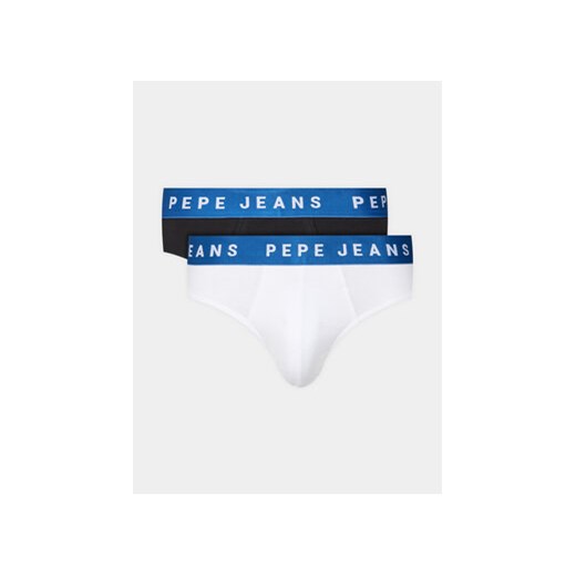 Pepe Jeans Slipy Logo Bf Lr 2P PMU10962 Biały ze sklepu MODIVO w kategorii Majtki męskie - zdjęcie 169463046