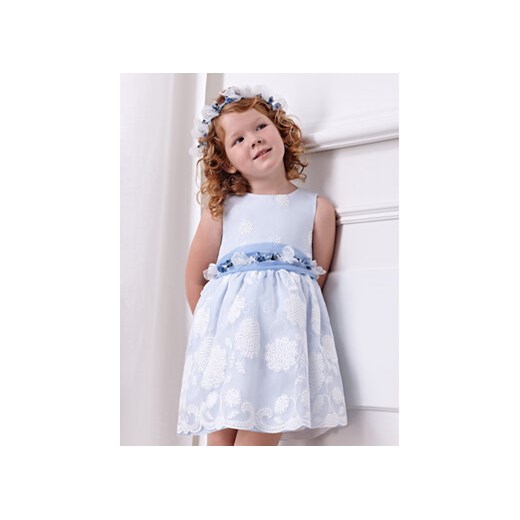 Abel & Lula Sukienka elegancka 5031 Niebieski Regular Fit ze sklepu MODIVO w kategorii Sukienki dziewczęce - zdjęcie 169463156