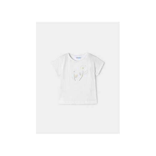Mayoral T-Shirt 3083 Écru Regular Fit ze sklepu MODIVO w kategorii Bluzki dziewczęce - zdjęcie 169463157