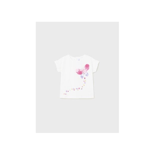 Mayoral T-Shirt 1013 Biały Regular Fit ze sklepu MODIVO w kategorii Koszulki niemowlęce - zdjęcie 169463258