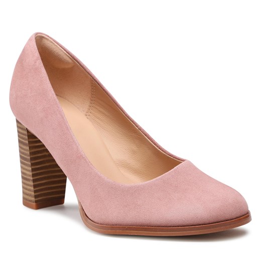 Półbuty Clarks Kaylin Cara 2 261657844 Rose Suede Clarks 39 eobuwie.pl
