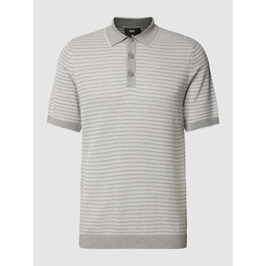 Koszulka polo o kroju slim fit ze wzorem w paski model ‘Flavius’ ze sklepu Peek&Cloppenburg  w kategorii T-shirty męskie - zdjęcie 169466237