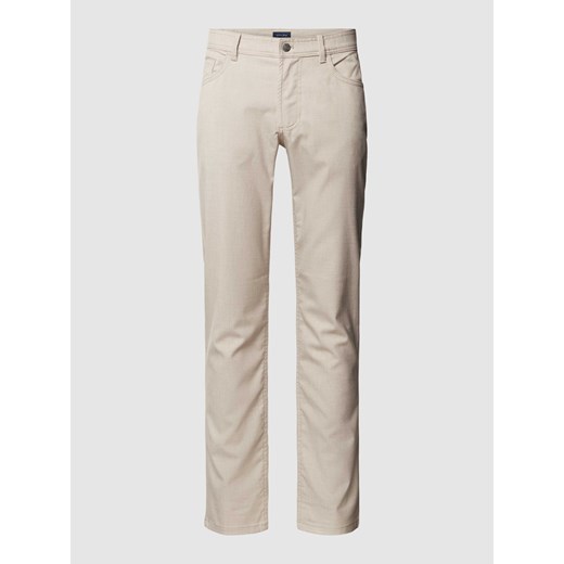 Spodnie materiałowe o kroju regular fit z 5 kieszeniami ze sklepu Peek&Cloppenburg  w kategorii Spodnie męskie - zdjęcie 169466526