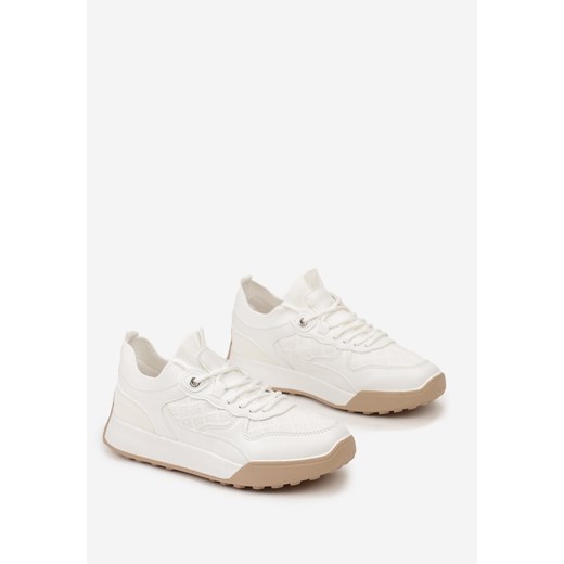 Buty sportowe damskie białe Born2be sneakersy 
