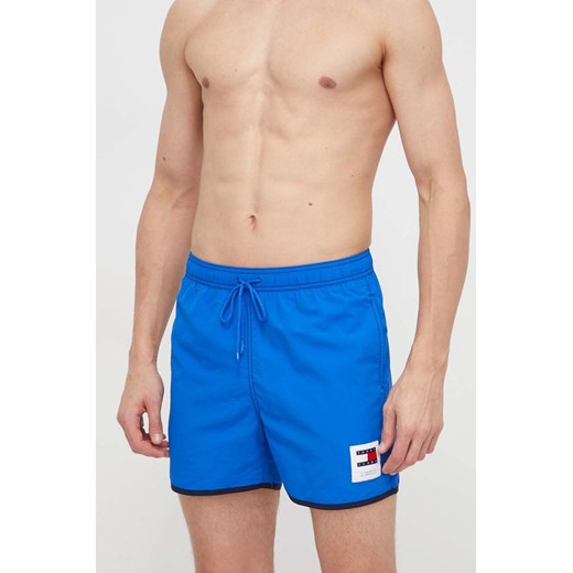 Tommy Jeans szorty kąpielowe kolor niebieski UM0UM03149 ze sklepu ANSWEAR.com w kategorii Kąpielówki - zdjęcie 169470296