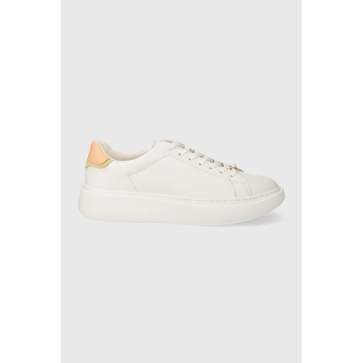 BOSS sneakersy skórzane Amber kolor biały 50517207 ze sklepu ANSWEAR.com w kategorii Trampki damskie - zdjęcie 169470445