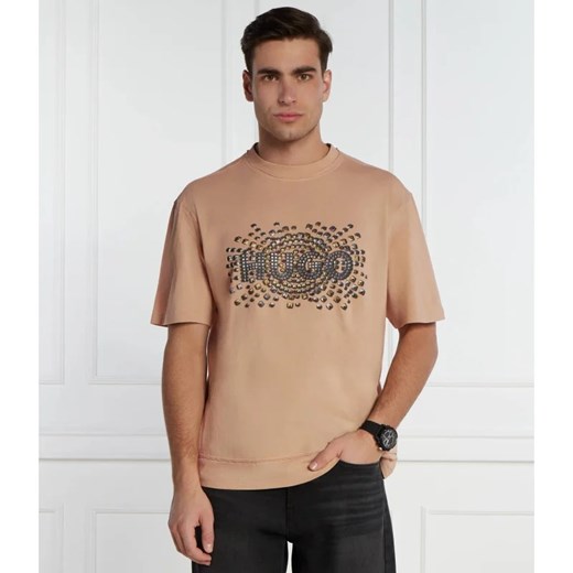 HUGO T-shirt Dunic | Relaxed fit ze sklepu Gomez Fashion Store w kategorii T-shirty męskie - zdjęcie 169476367