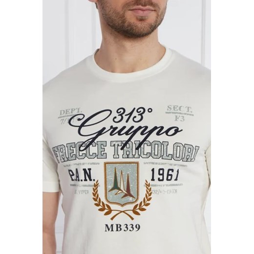 T-shirt męski Aeronautica Militare z krótkim rękawem bawełniany młodzieżowy 