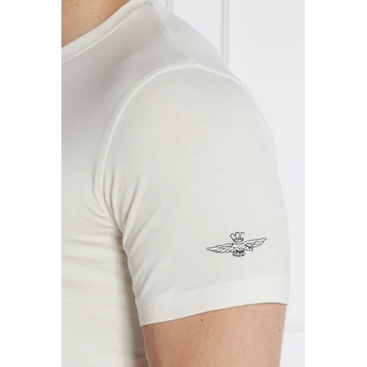 T-shirt męski Aeronautica Militare z krótkim rękawem bawełniany 