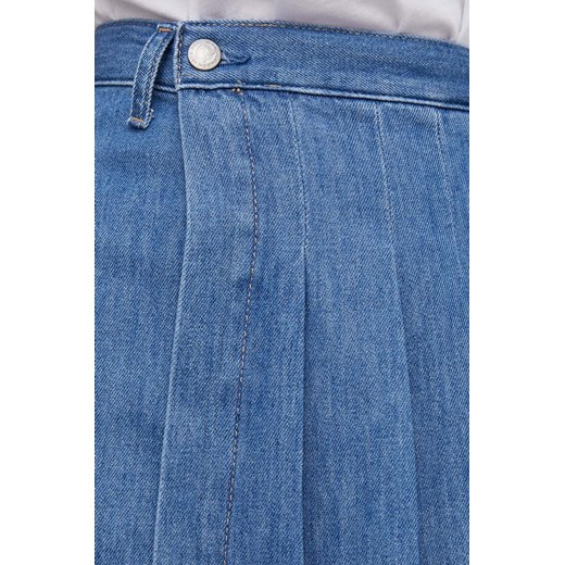 Pepe Jeans spódnica jeansowa kolor niebieski mini rozkloszowana Pepe Jeans L ANSWEAR.com