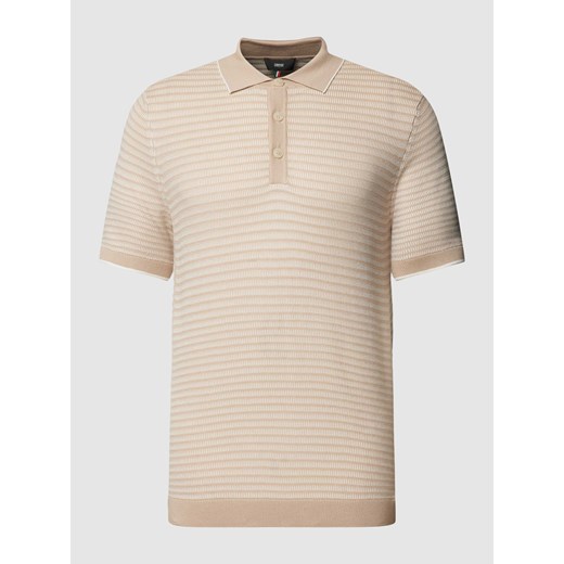 Koszulka polo o kroju slim fit ze wzorem w paski model ‘Flavius’ ze sklepu Peek&Cloppenburg  w kategorii T-shirty męskie - zdjęcie 169484165