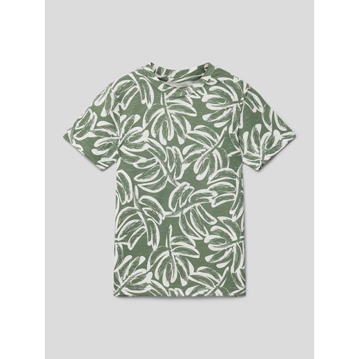 T-shirt z kwiatowym wzorem ze sklepu Peek&Cloppenburg  w kategorii T-shirty chłopięce - zdjęcie 169484276