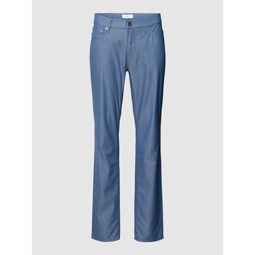 Spodnie materiałowe o kroju regular fit z fakturowanym wzorem model ‘Chuck’ ze sklepu Peek&Cloppenburg  w kategorii Spodnie męskie - zdjęcie 169484436