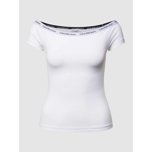 T-shirt z elastycznym dekoltem w łódkę ze sklepu Peek&Cloppenburg  w kategorii Bluzki damskie - zdjęcie 169484488