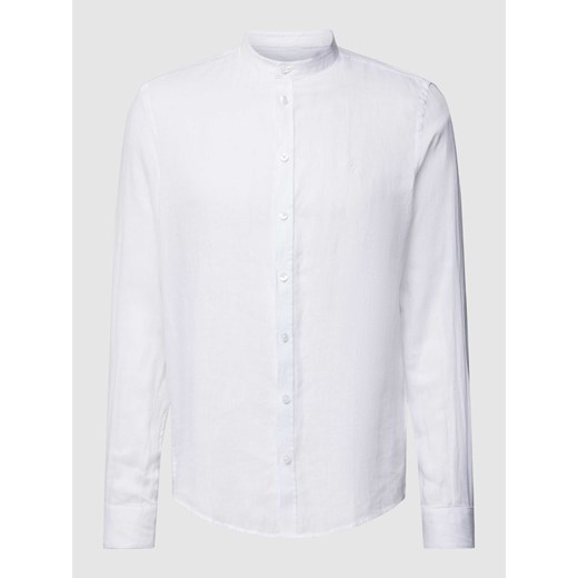 Koszula lniana ze stójką model ‘Anton’ ze sklepu Peek&Cloppenburg  w kategorii Koszule męskie - zdjęcie 169484669