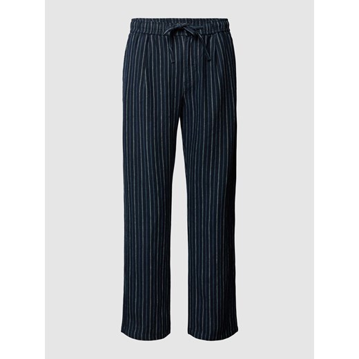 Spodnie lniane w paski ze sklepu Peek&Cloppenburg  w kategorii Spodnie męskie - zdjęcie 169484685