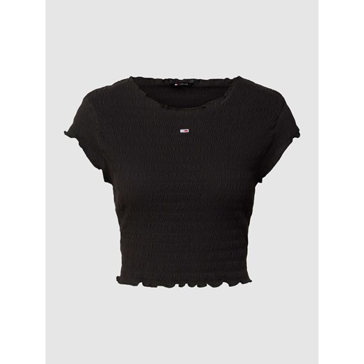 T-shirt krótki z falistym dołem ze sklepu Peek&Cloppenburg  w kategorii Bluzki damskie - zdjęcie 169484739