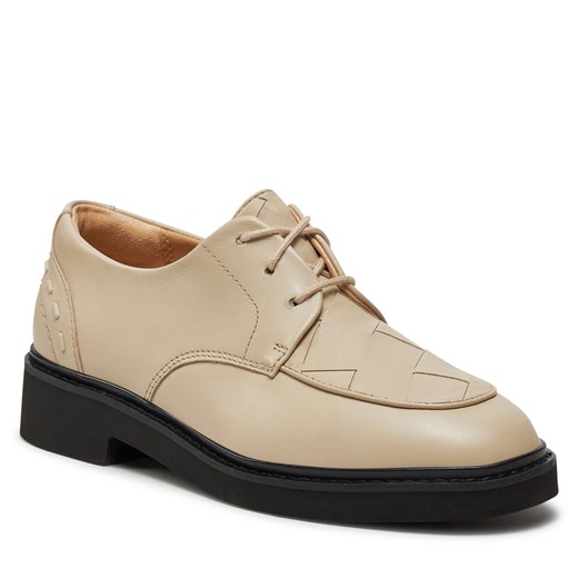Oxfordy Clarks Splend Weave 26176809 Ivory Leather Clarks 41 eobuwie.pl